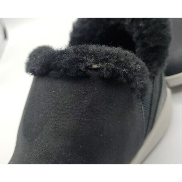 Olukai Malua Hulu Boots Women's Black Size 7 Shearling Lined Nubuck Leather - Picture 5 of 15